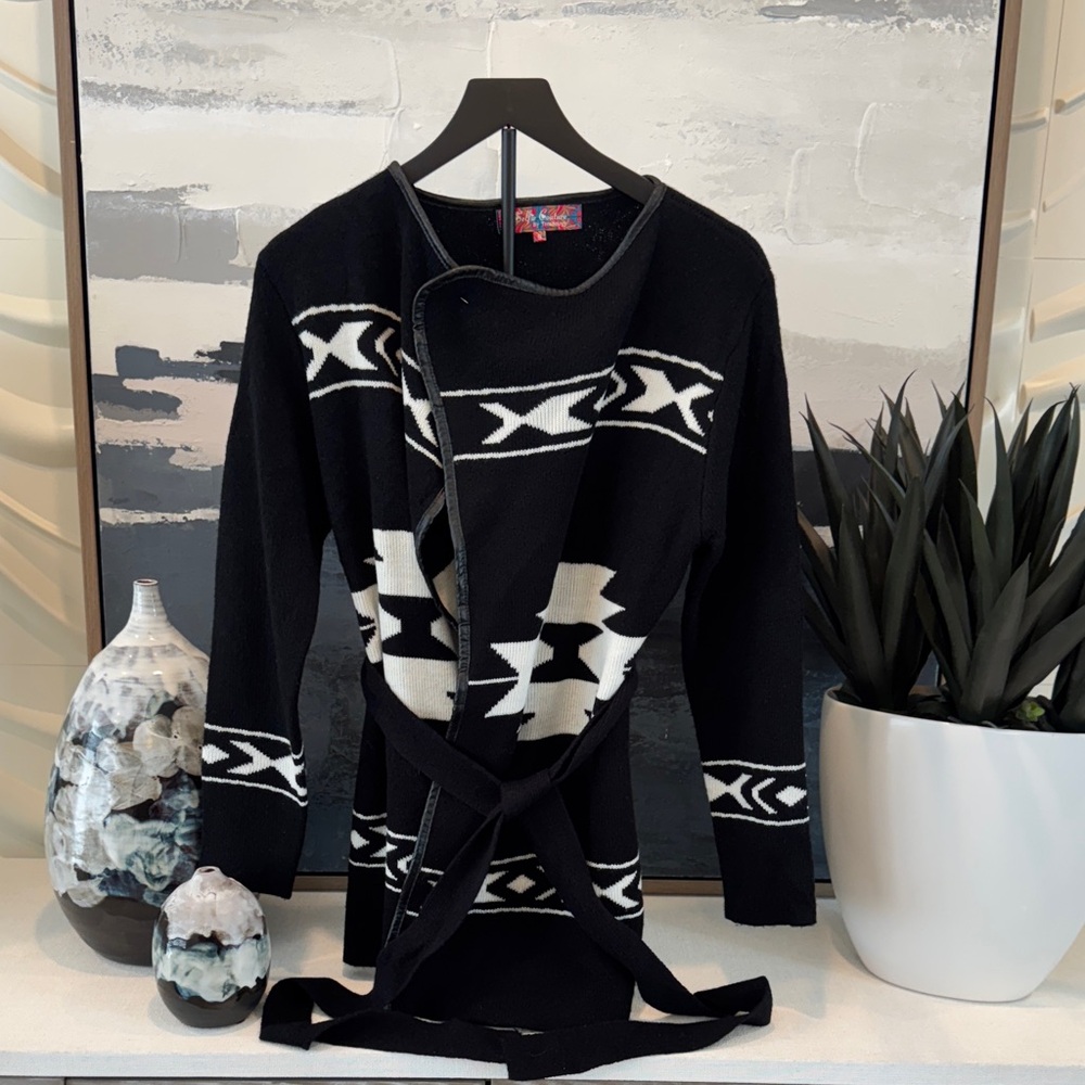 Selfie Couture by Trendy Black and White Women's Cardigan